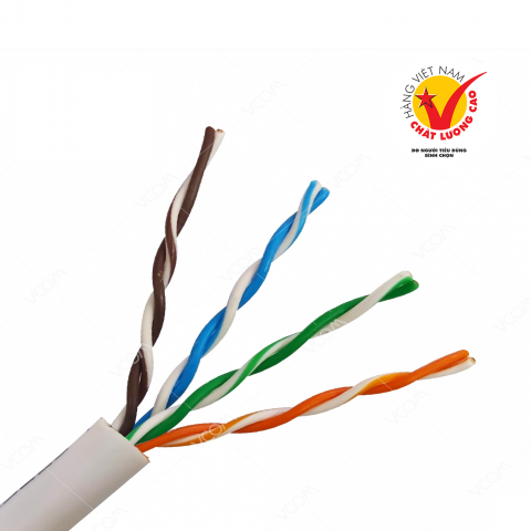 Cáp LAN CAT5E UTP 24AWG 4PRS - PVC (305m)