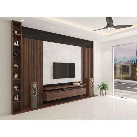 Tấm lam sóng ốp tường trong nhà
