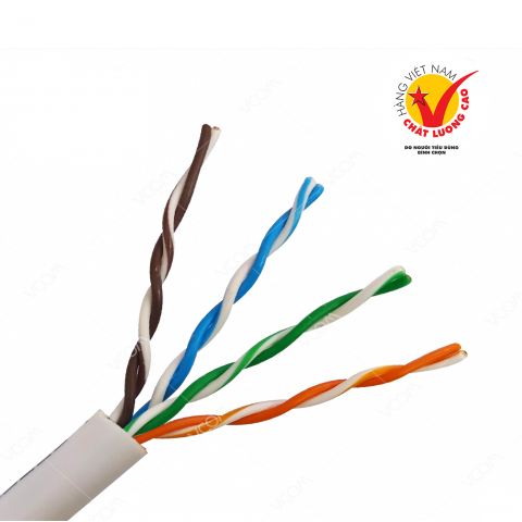 Cáp LAN CAT5E UTP 24AWG 4PRS - PVC (305m)